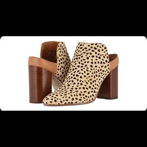 Dolce Vita Renly Leopard Calf Hair Mules 9.5